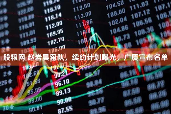 股粮网 赵岩昊留队，续约计划曝光，广厦宣布名单